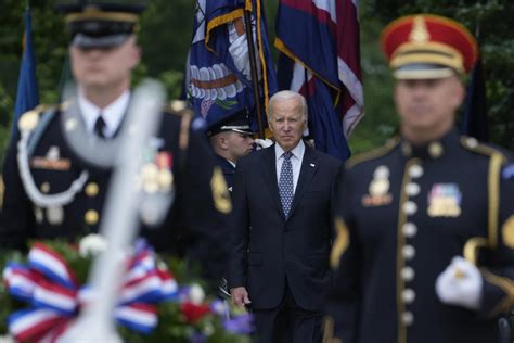 Biden marks Memorial Day lauding generations of fallen US troops who ‘dared all and gave all’